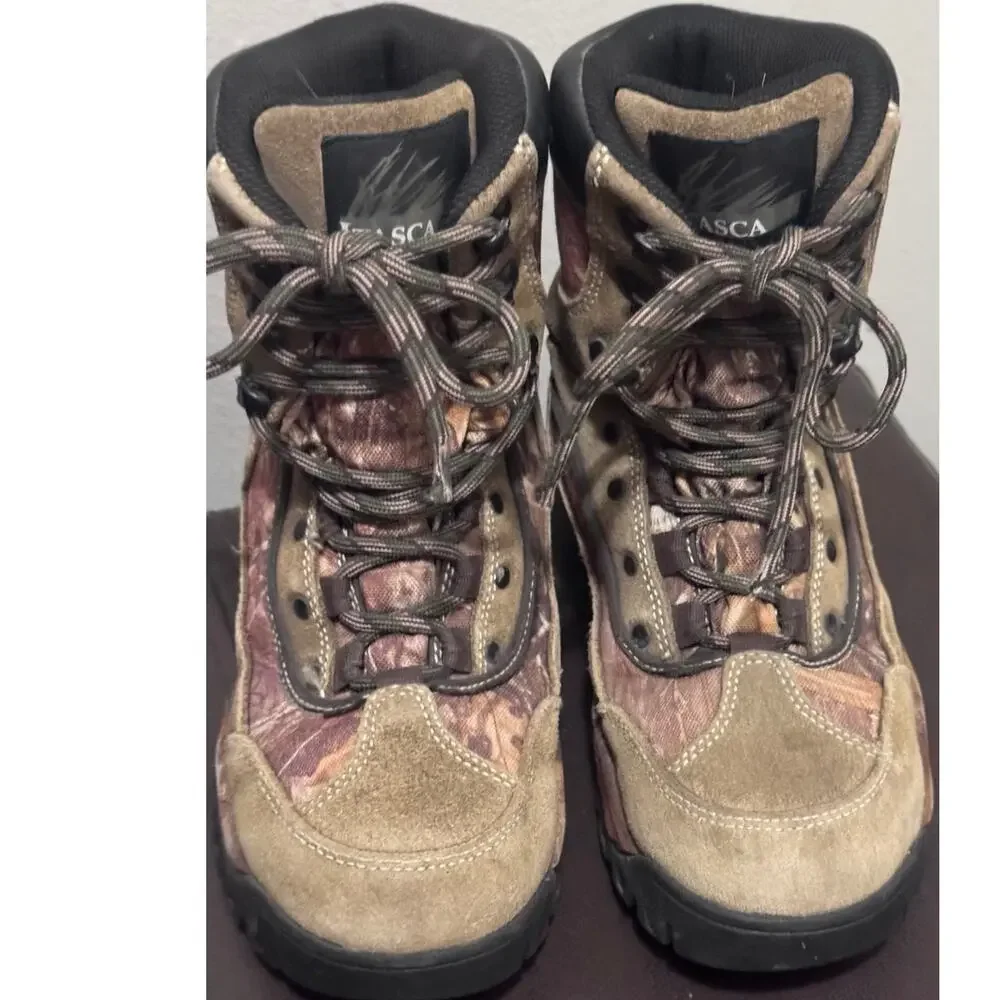 ITasca Youth Size 3 Waterproof Camo Hiking Hunting Boots 3M Thinsulate EUC